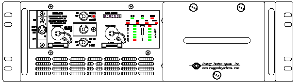 P/N: ETI0001-2229 Rugged MilSpec UPS Front Panel Layout